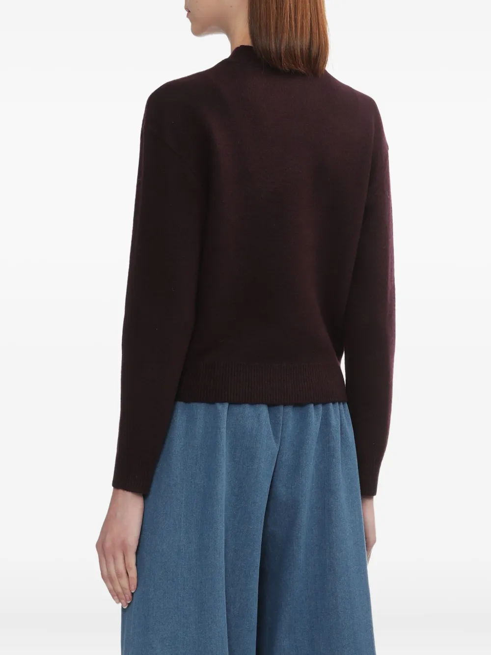 A.P.C. Trui met logodetail Paars