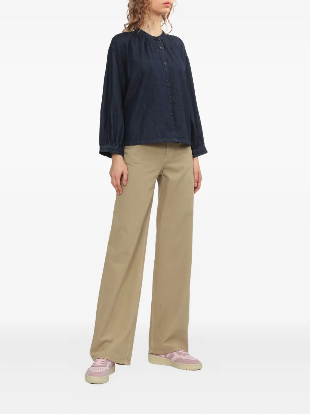 A.P.C. buttoned top - Blauw