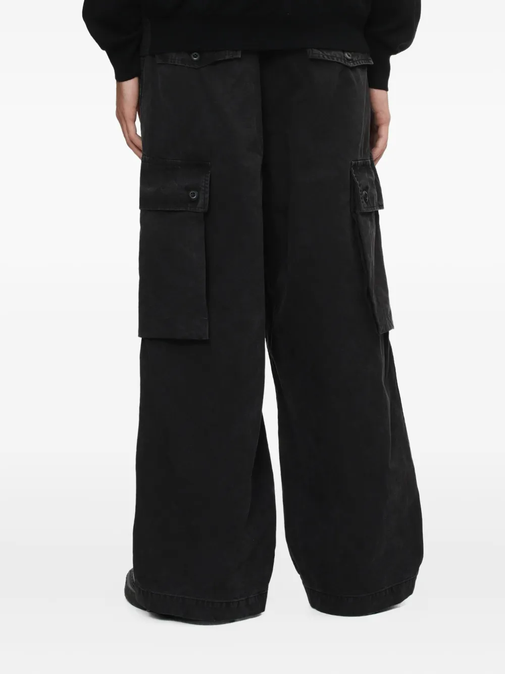 Comme Des Garçons Homme Deux Cargo Pocket Trousers In Black