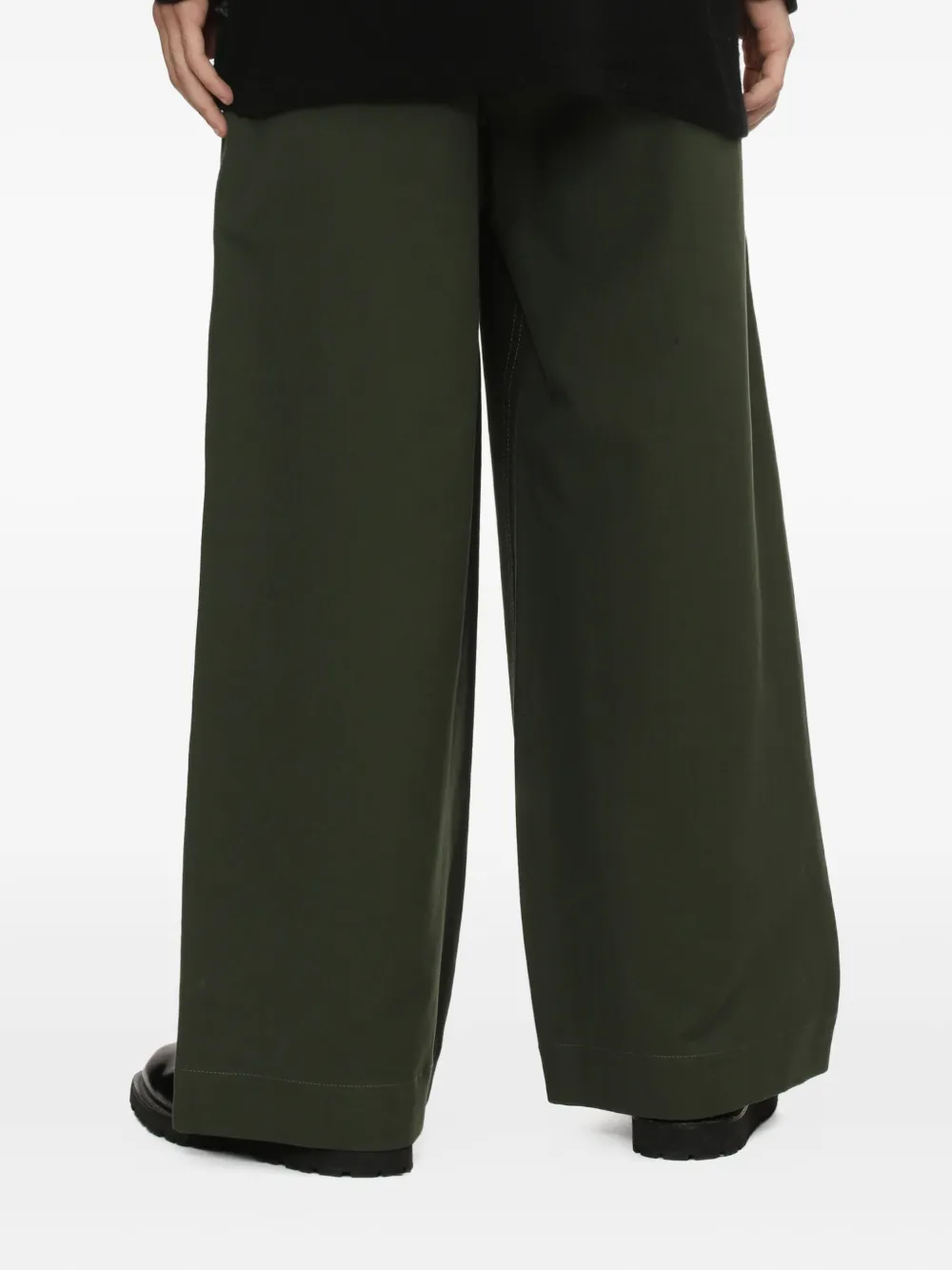 Comme des Garçons Homme Broek met zak Groen