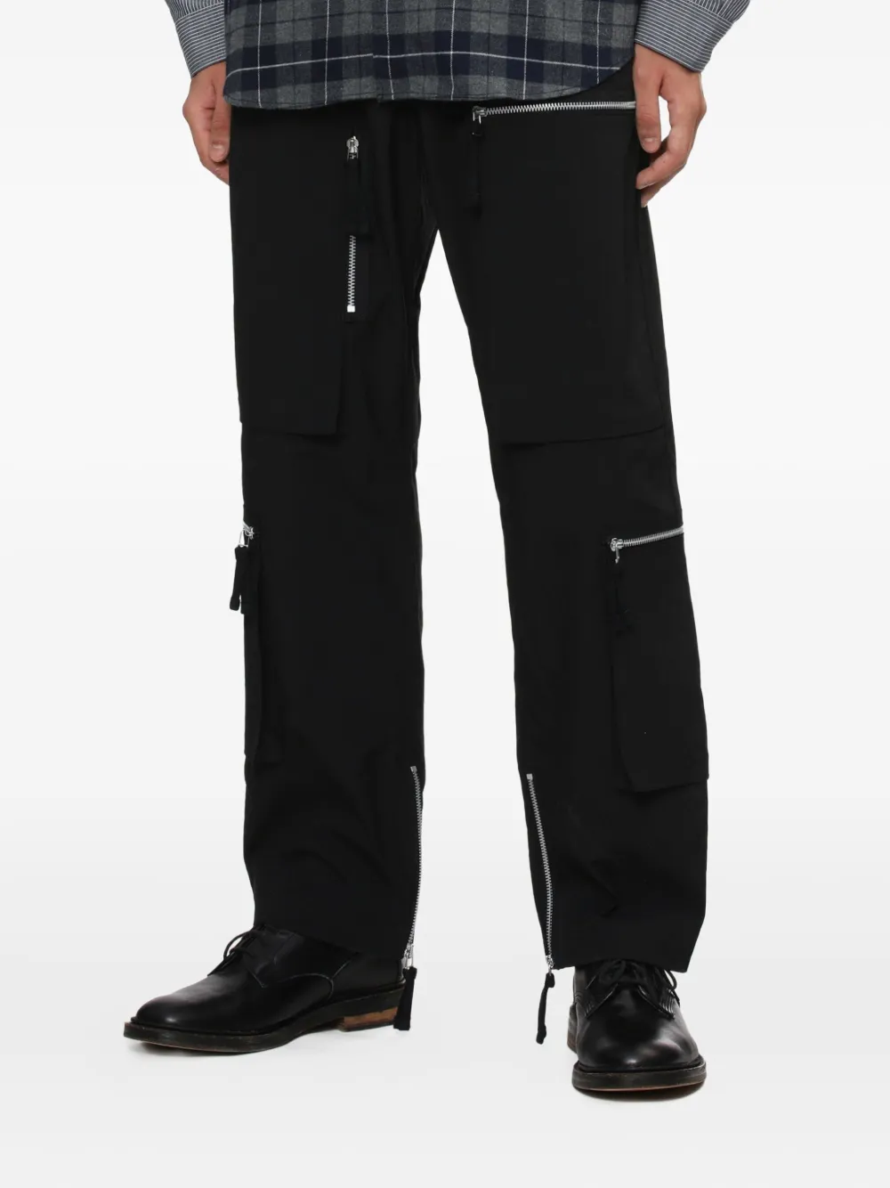 Comme des Garçons Homme Broek met ritszak Zwart