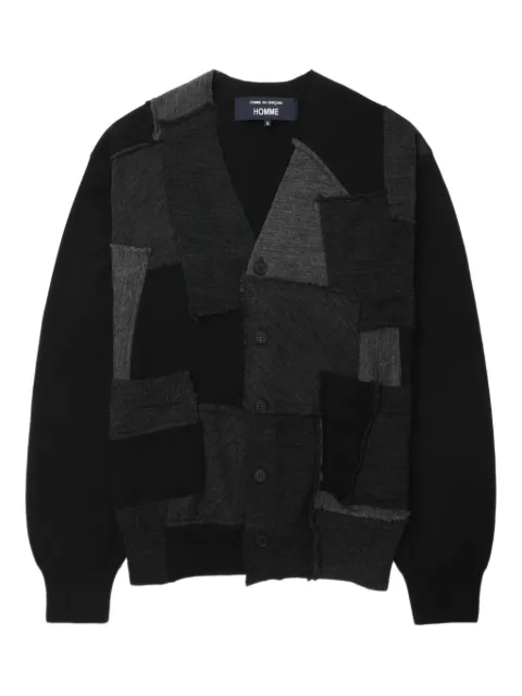 Comme des Garçons Homme patchwork button cardigan