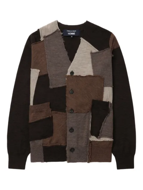 Comme des Garçons Homme patchwork button cardigan