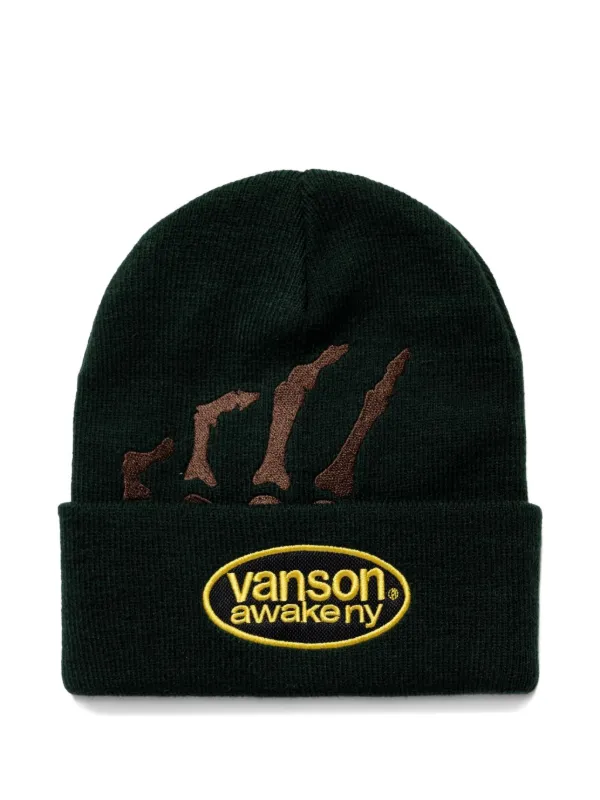 Awake NY Vanson Skeleton リブビーニー | グリーン | FARFETCH JP