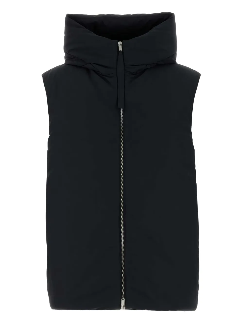Jil Sander hooded down gilet | Black | Image 1