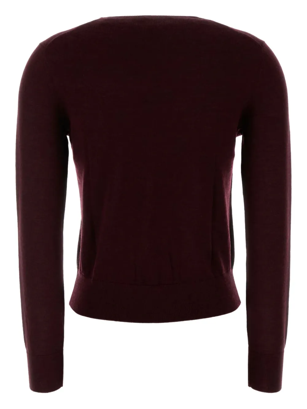 Polo Ralph Lauren Plum Wool Sweater In Red