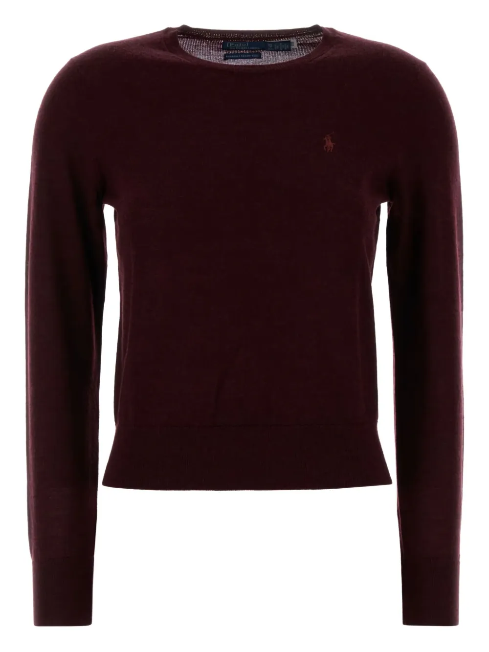 Polo Ralph Lauren Plum Wool Sweater In Red