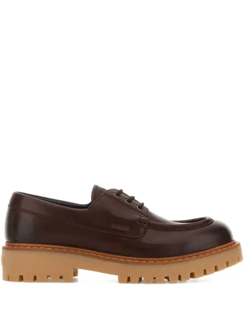 Prada leather loafer shoes