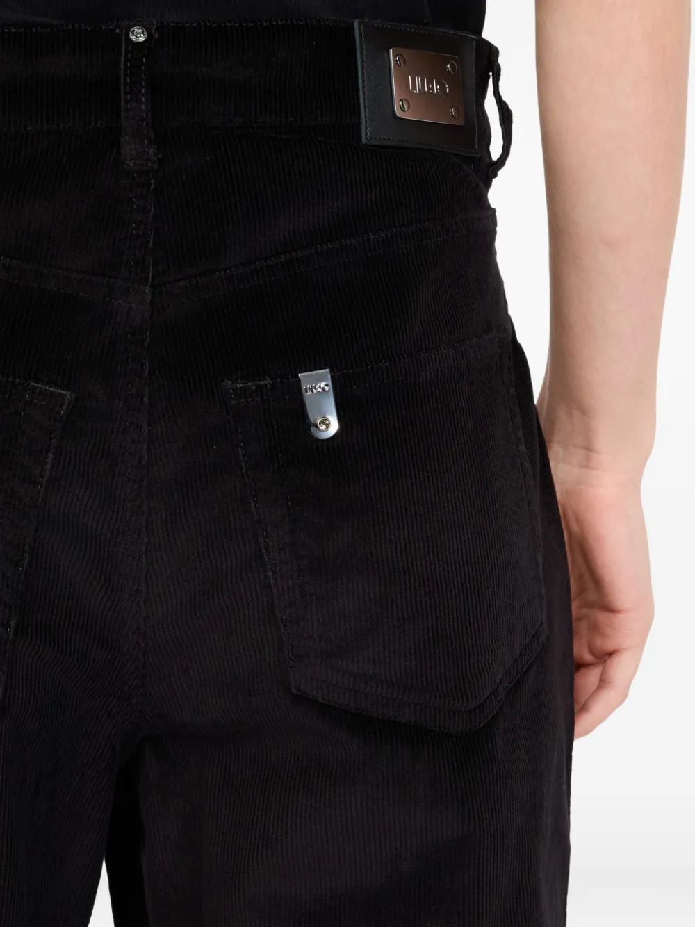 Liu •jo Balloon Velvet Trousers In Black