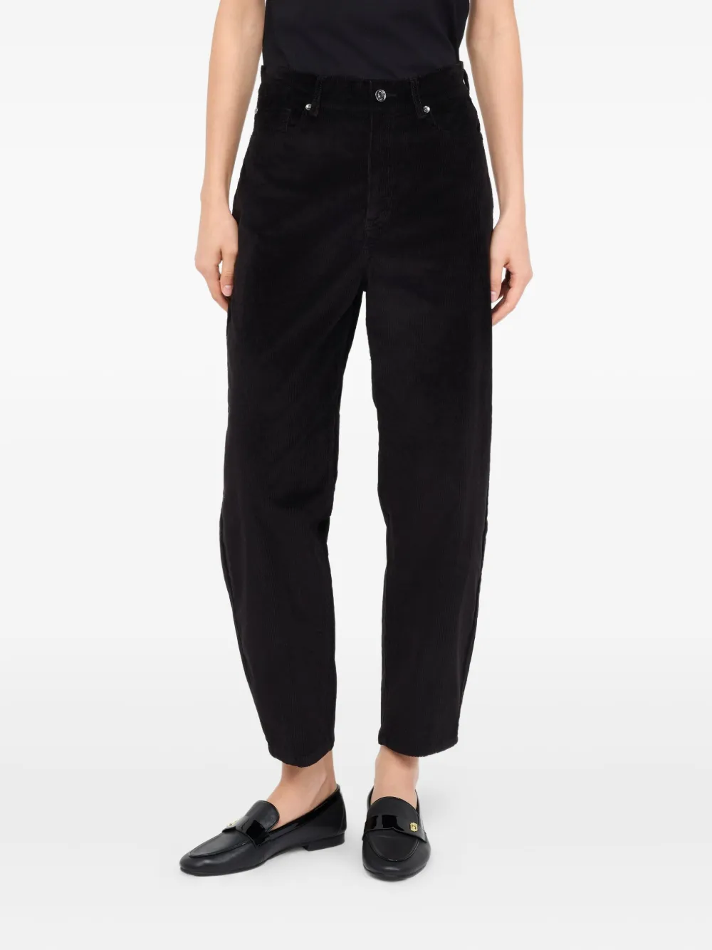 Liu •jo Balloon Velvet Trousers In Black
