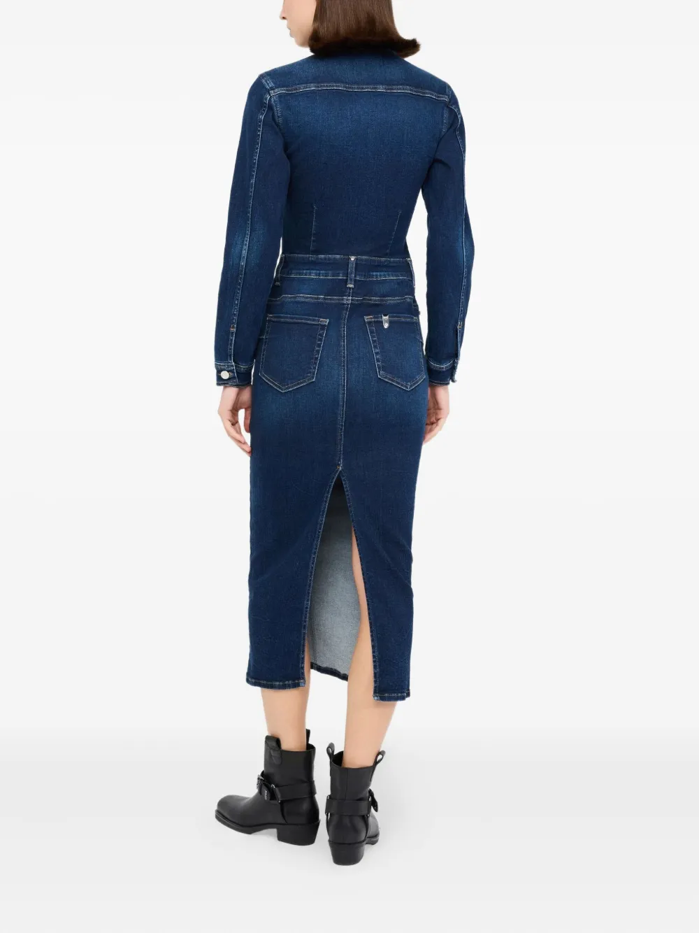 LIU JO Blousejurk met logo Blauw