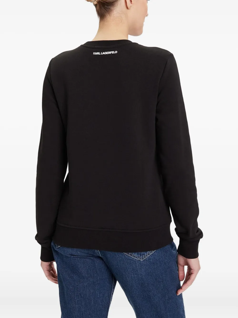 Karl Lagerfeld Ikon Choupette Sweatshirt In Black