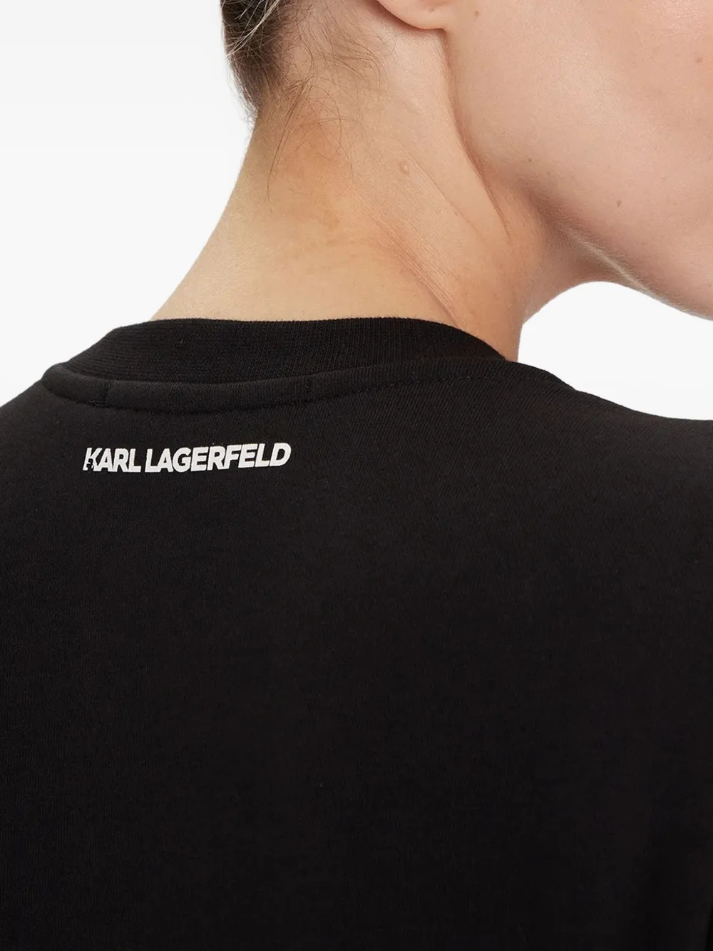 Karl Lagerfeld Ikon Choupette Sweatshirt In Black