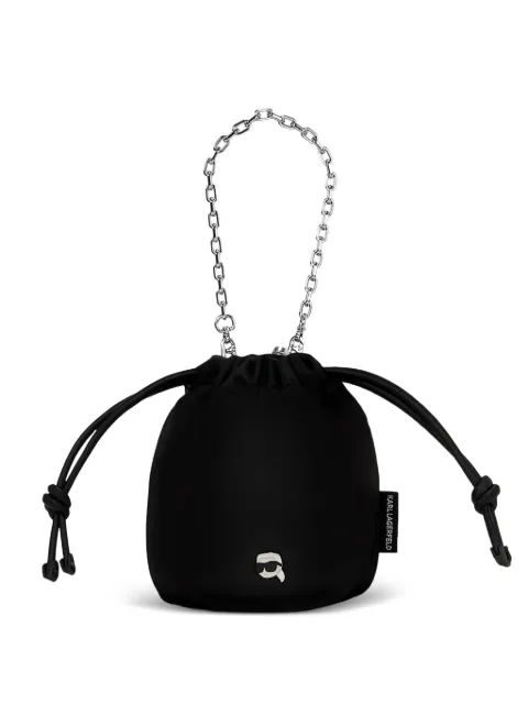 Karl Lagerfeld small Ikon drawstring bucket bag