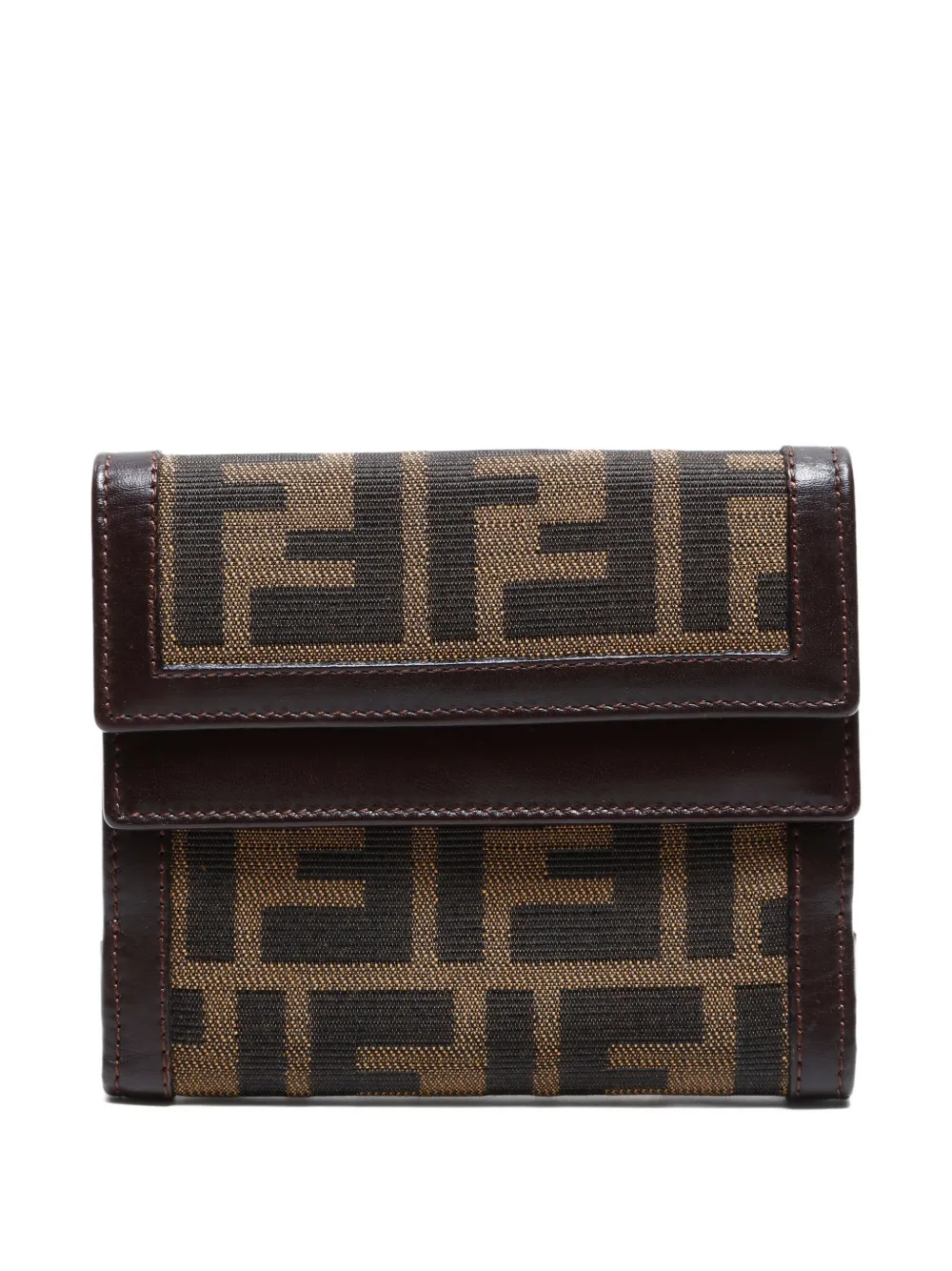 Fendi Pre-Owned 1990-2000s Zucca canvas wallet | Brown | Image 1
