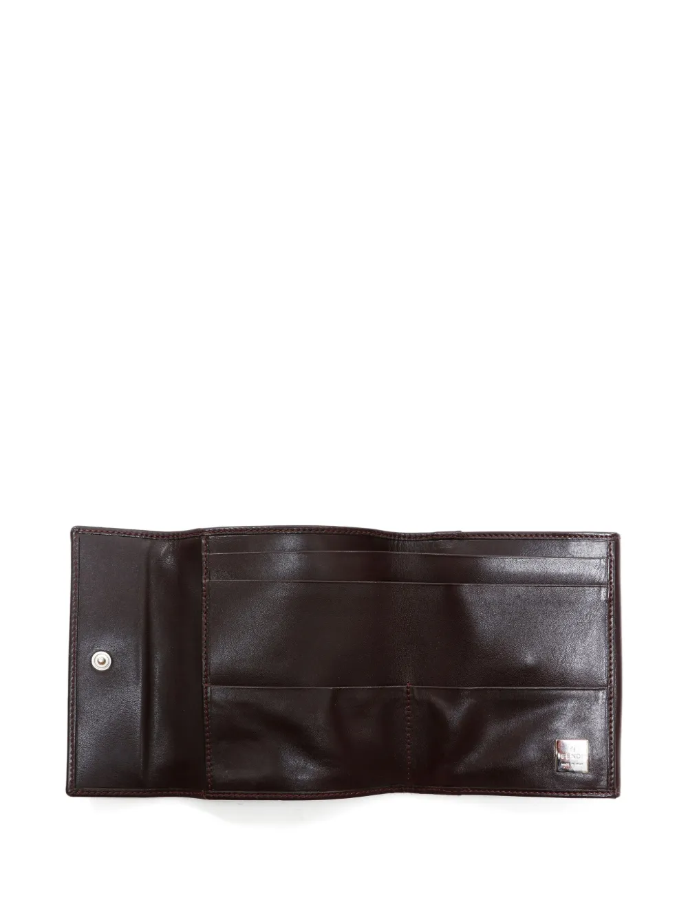 Pre-owned Fendi 1990-2000s Zucca Canvas Wallet In Brown
