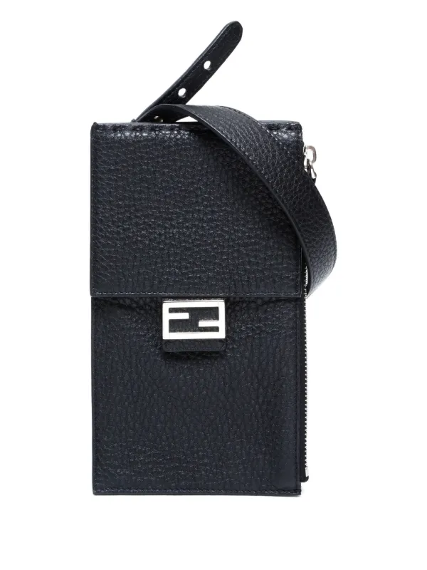 Fendi 2015-2025 Ff-plaque Phone Case - Black Fendi 2015-2025 Ff-plaque Phone Case - Black