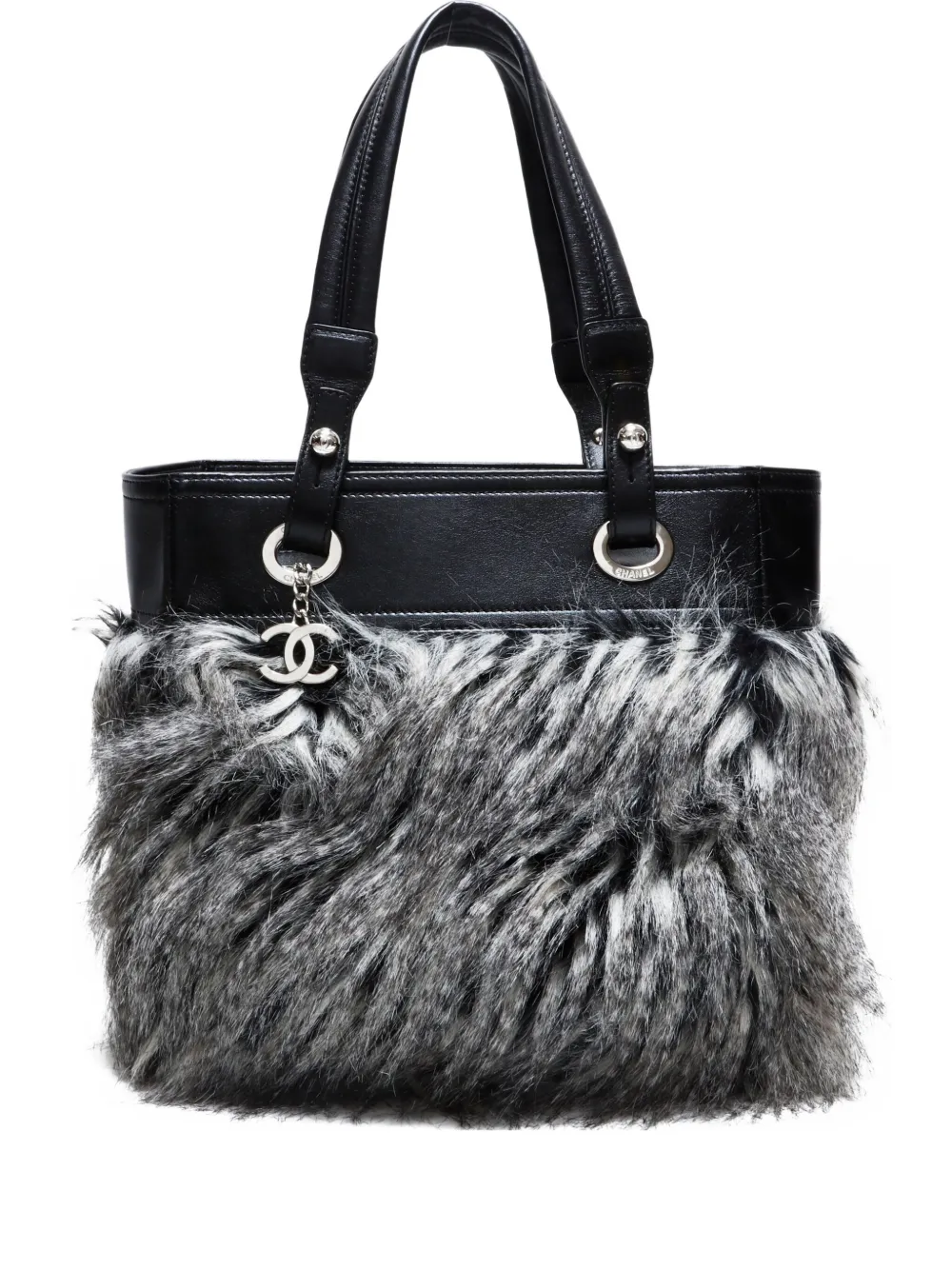 CHANEL Pre-Owned 2010-2011 パリ ビアリッツ ハンドバッグ - グレー CHANEL Pre-Owned 2010-2011 パリ ビアリッツ ハンドバッグ - グレー