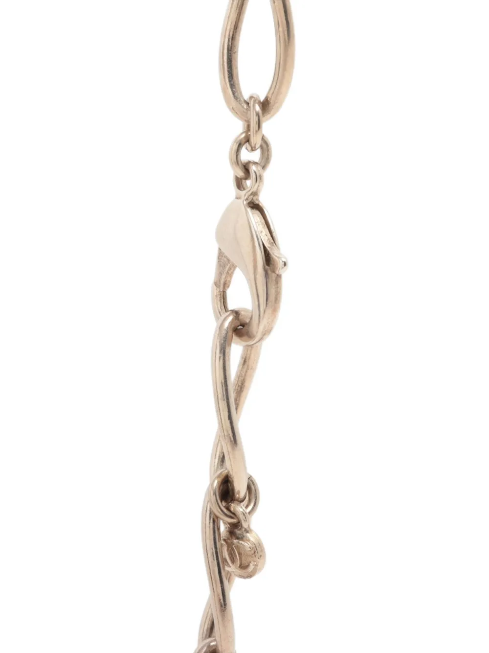 Pre-owned Chanel 2006 Cc Mark Cambon Ikon Motif Necklace In Gold