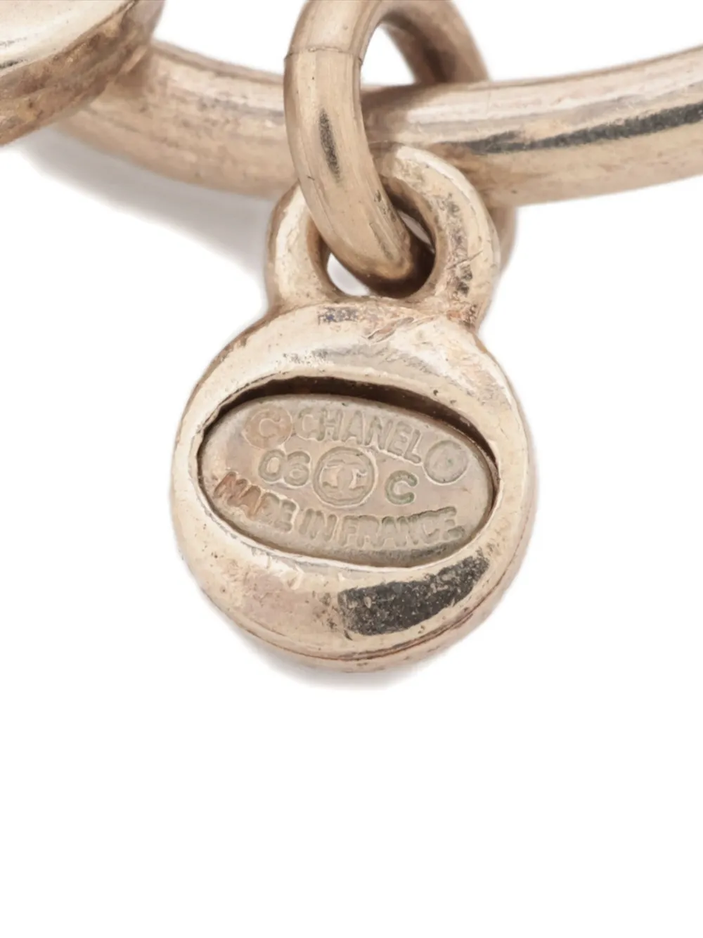 Pre-owned Chanel 2006 Cc Mark Cambon Ikon Motif Necklace In Gold