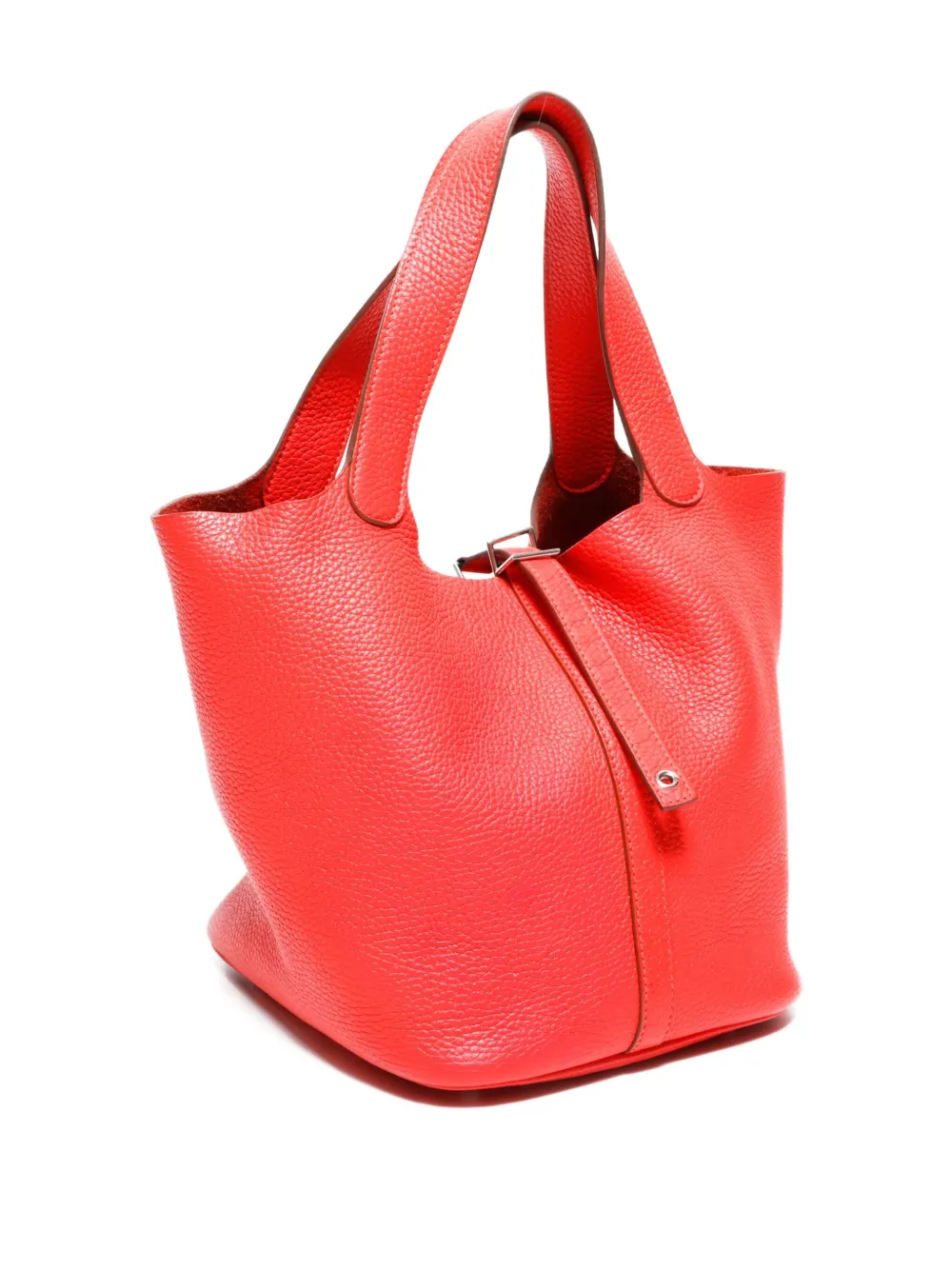Pre-owned Hermes 2014 Picotin Pm Leather Tote Bag In Pink
