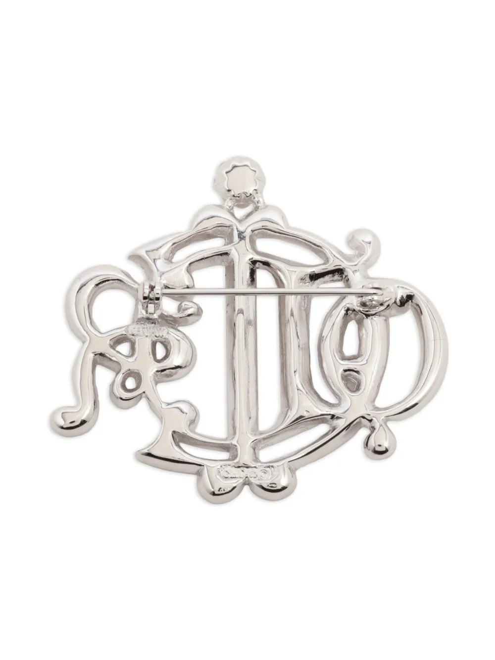 Christian Dior Pre-Owned 1980-1990s logo rhinestones brooch | Image 2