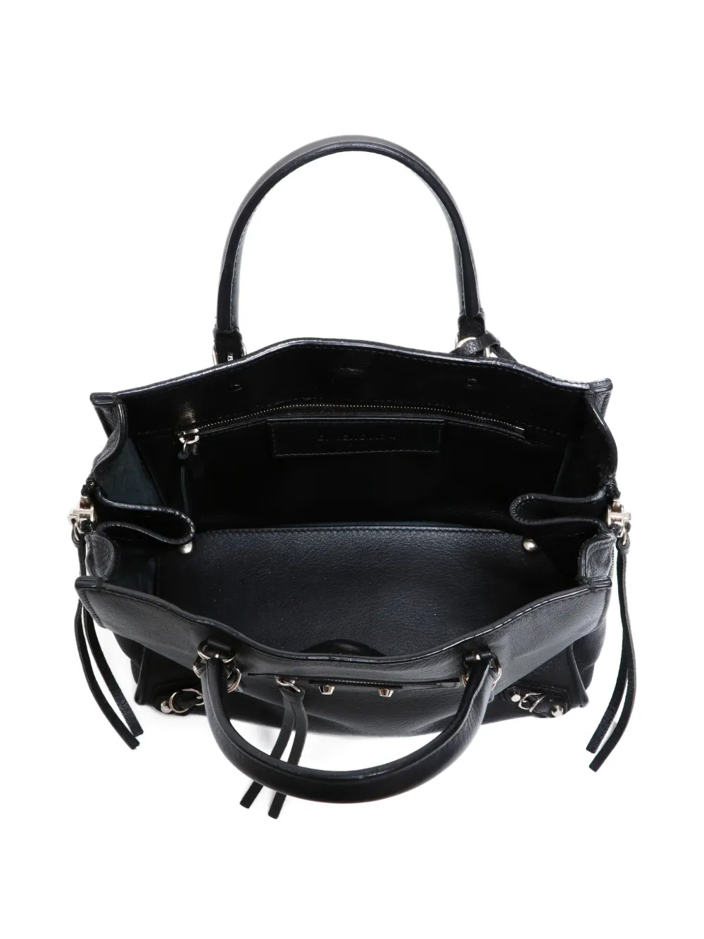 Pre-owned Balenciaga 2015-2024s Mini Paper 2way Tote Bag In Black