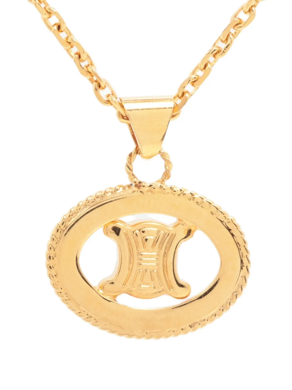 Celine Pre-Owned 990-2010s triomphe pendant necklace | Image 2
