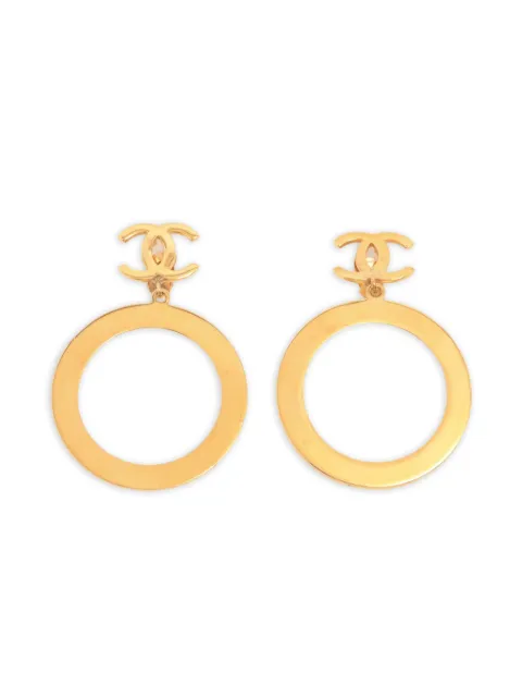 CHANEL Pre-Owned 1970-1990 CC Mark earrings