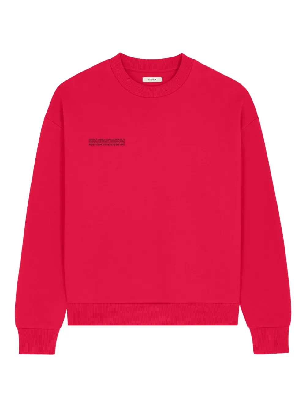 Pangaia 365 Cotton Sweatshirt In Red