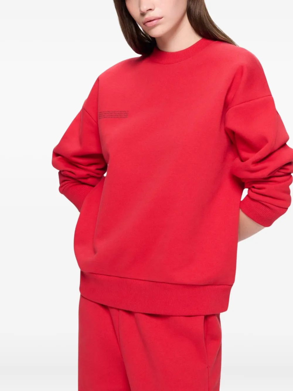 Pangaia 365 Cotton Sweatshirt In Red
