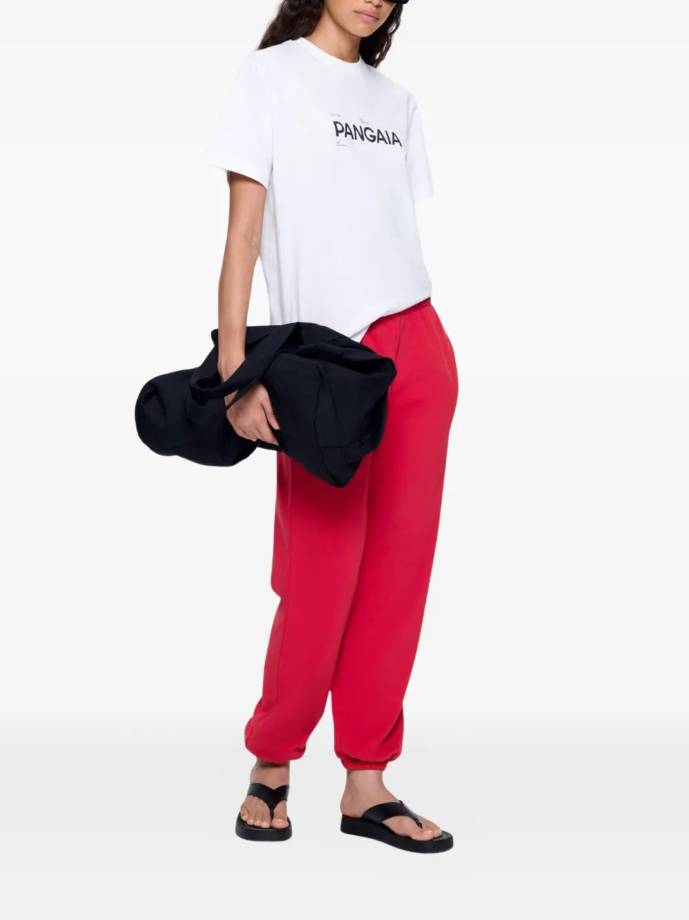 Pangaia 365 Cotton Track Trousers In Red