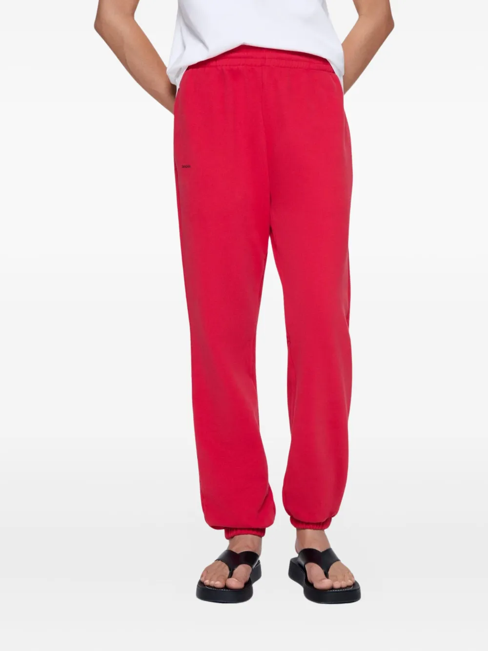 Pangaia 365 Cotton Track Trousers In Red