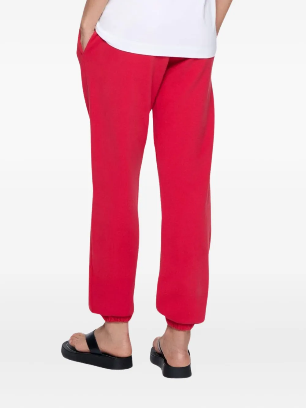 Pangaia 365 Cotton Track Trousers In Red