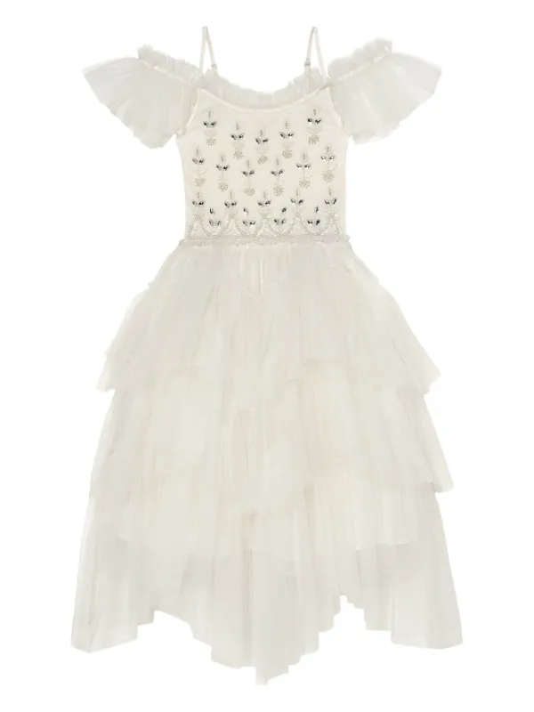 knee length dresses for ladies Shop Calliope Luxury Crystal White Maxi Party Dress