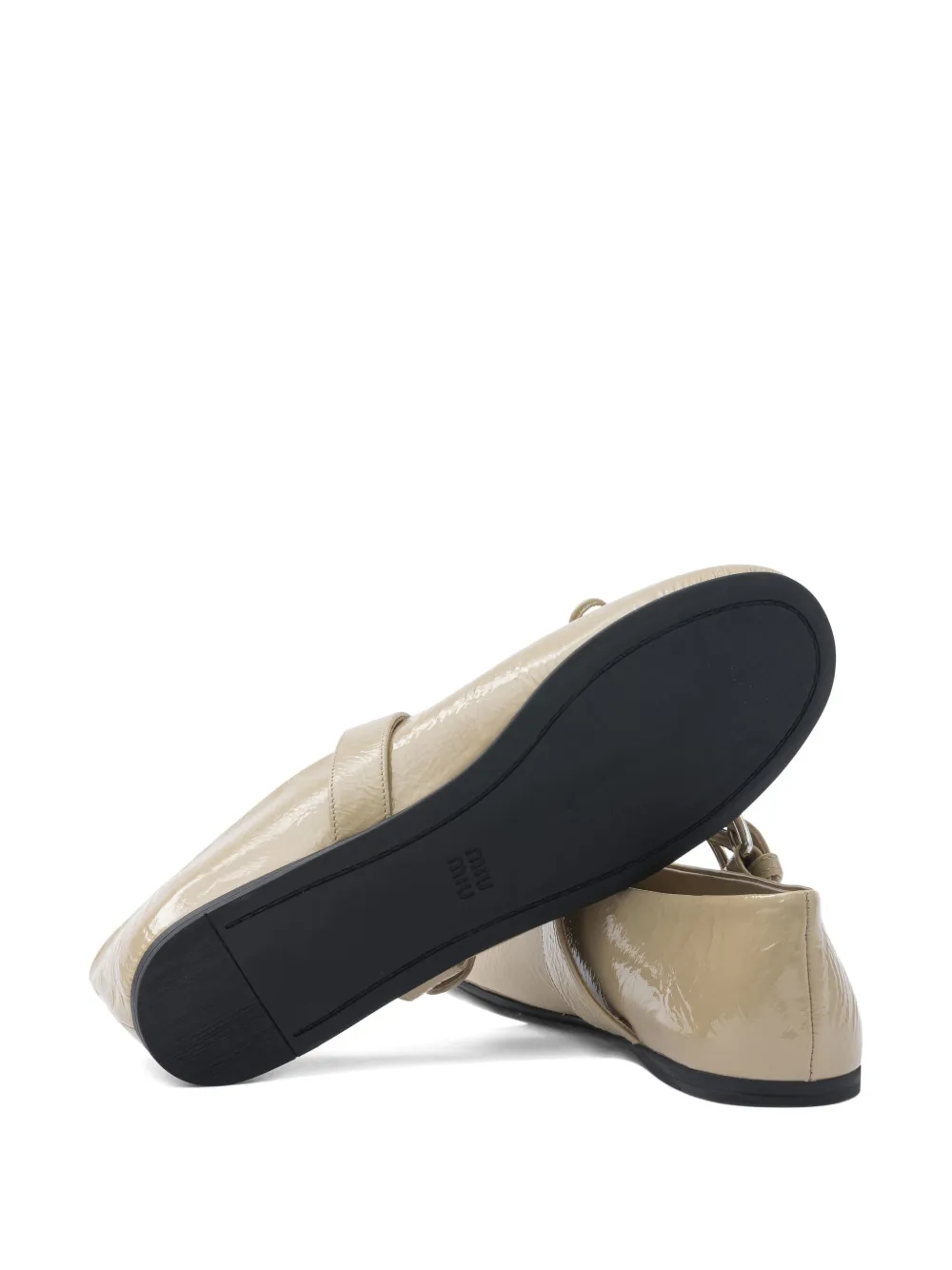 Miu Ballerina's met gesp Beige