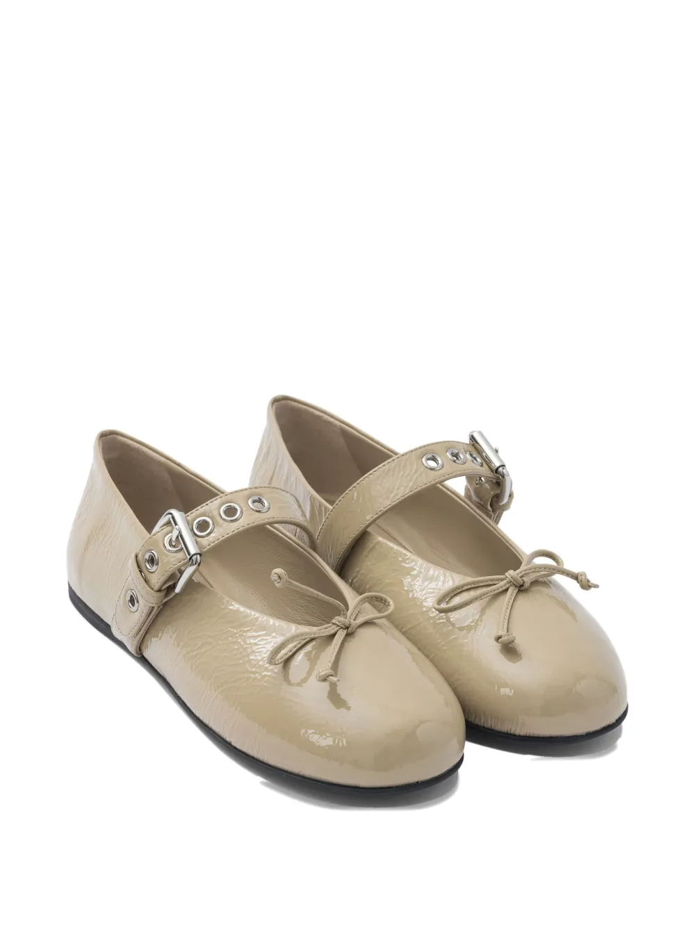 Miu Ballerina's met gesp Beige
