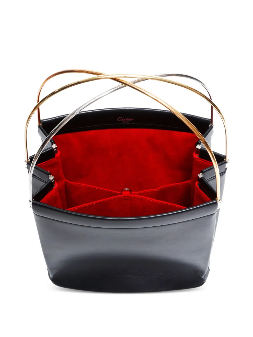 Pre-owned Cartier 1990-2000s Trinity Tote Bag In Black