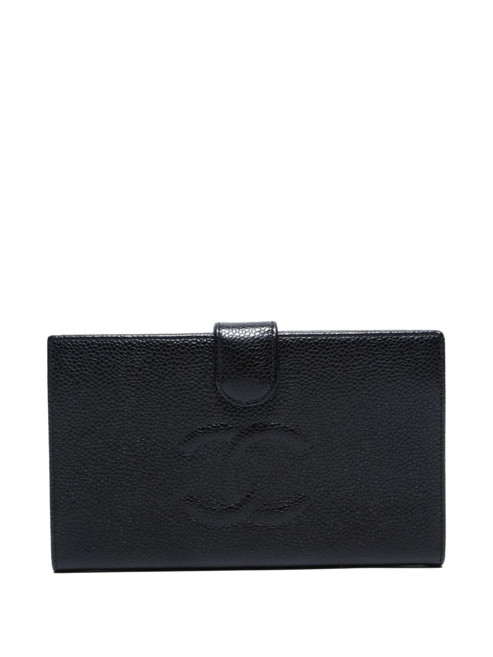 Pre-owned Chanel 2005-2006 Cc Wallet In Black