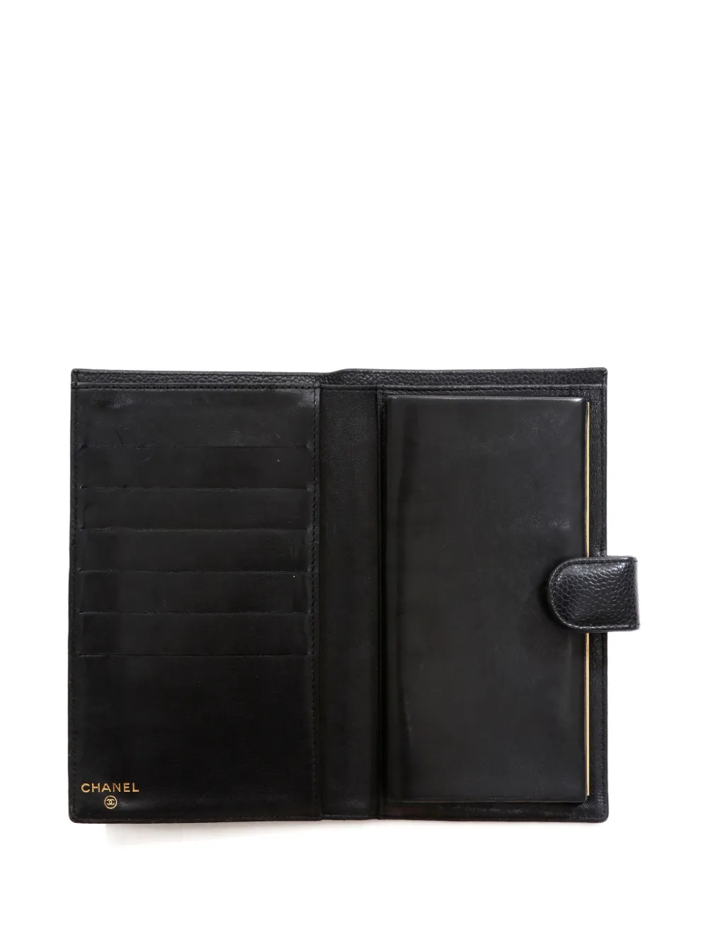 Pre-owned Chanel 2005-2006 Cc Wallet In Black