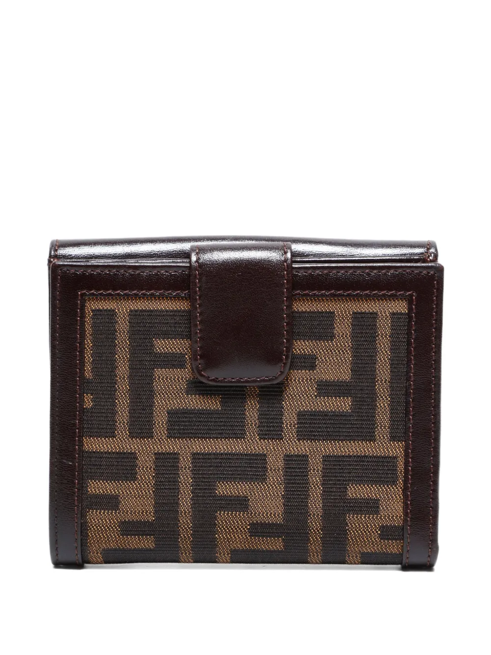 Fendi Pre-Owned  1990-2000s Zucca flap wallet | Brown | Image 1