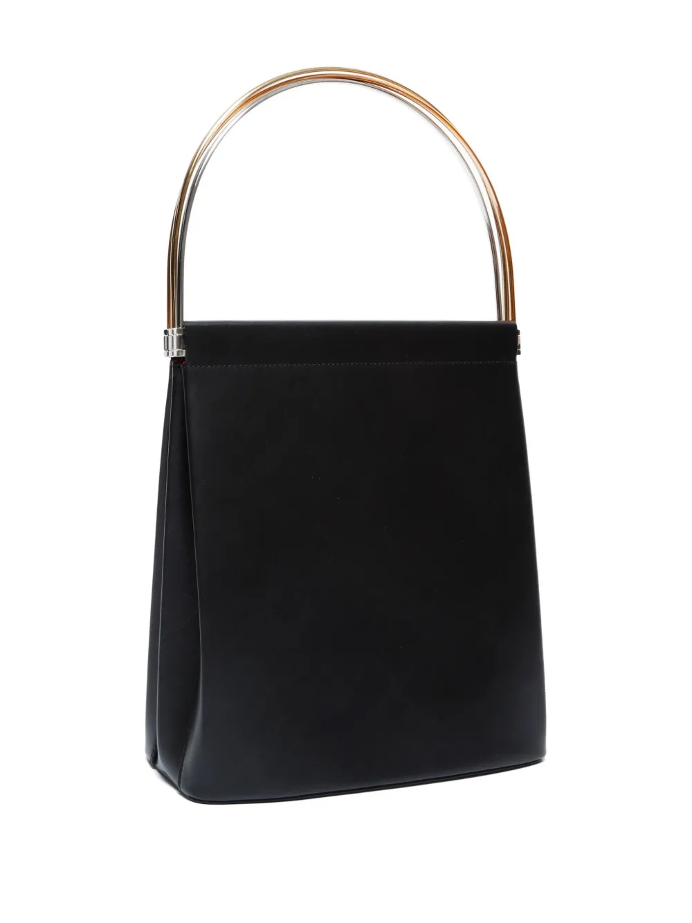 Pre-owned Cartier 1990-2000s Trinity Leather Tote Bag In Black