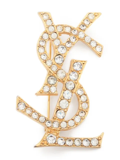 Saint Laurent Pre-Owned broche à logo CC (années 1990-2000)