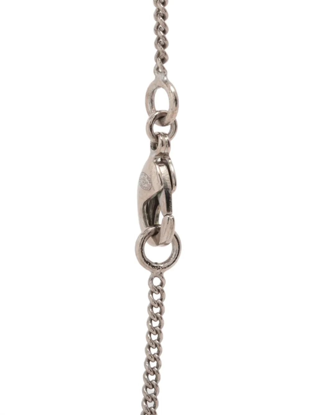 Pre-owned Chanel 2007 Cc Mark Embellished Necklace In Silver