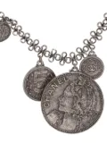CHANEL Pre-Owned 2003 Mark Coin charm necklace - Silver