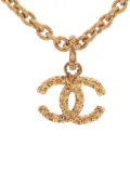 CHANEL Pre-Owned 1993 Lava chain CC necklace - Gold
