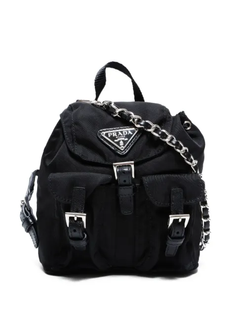 Prada Pre-Owned  2015-2025s mini chain shoulder bag