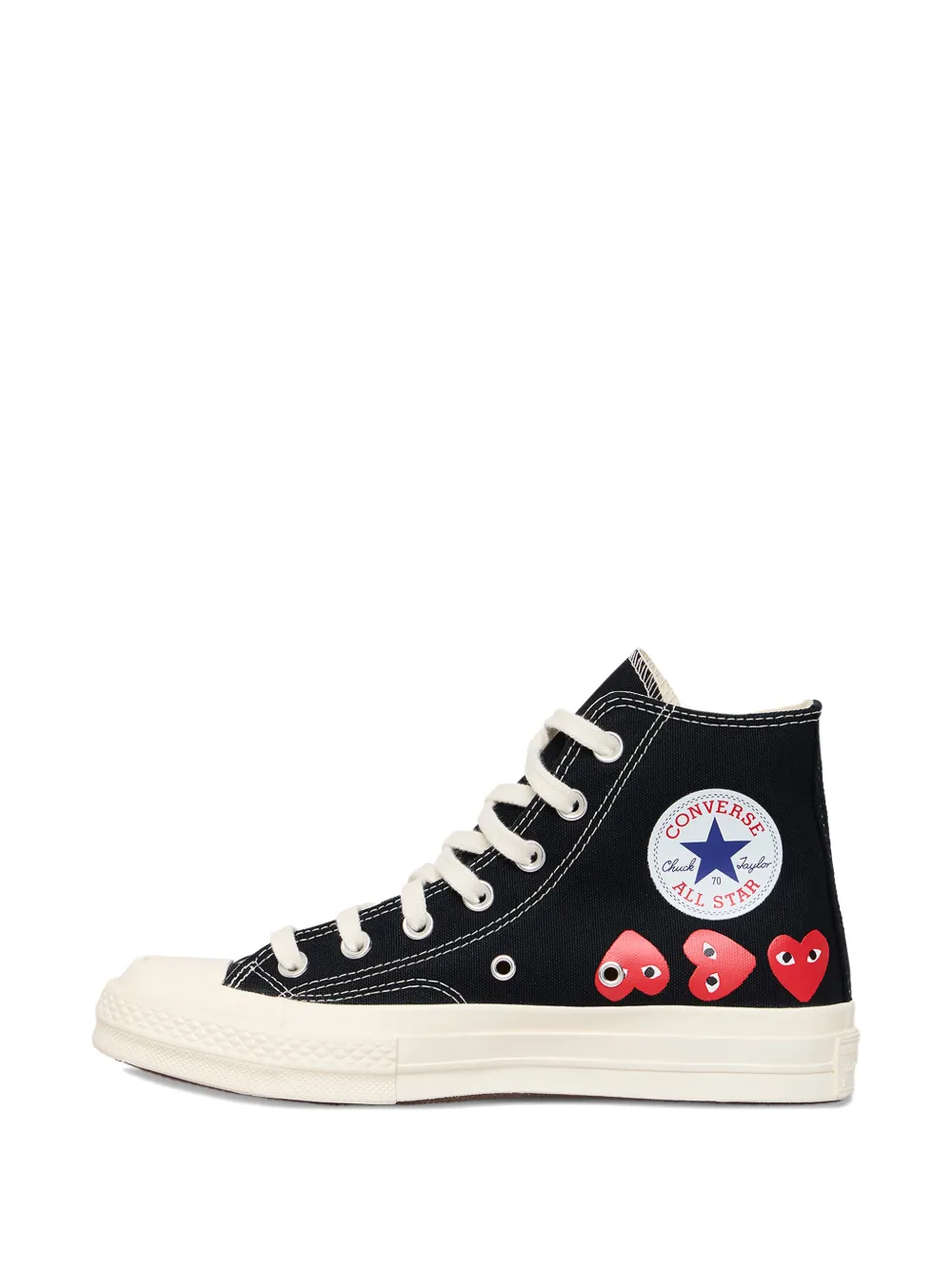Comme Des Garçons Play Sneakers met hartprint Zwart