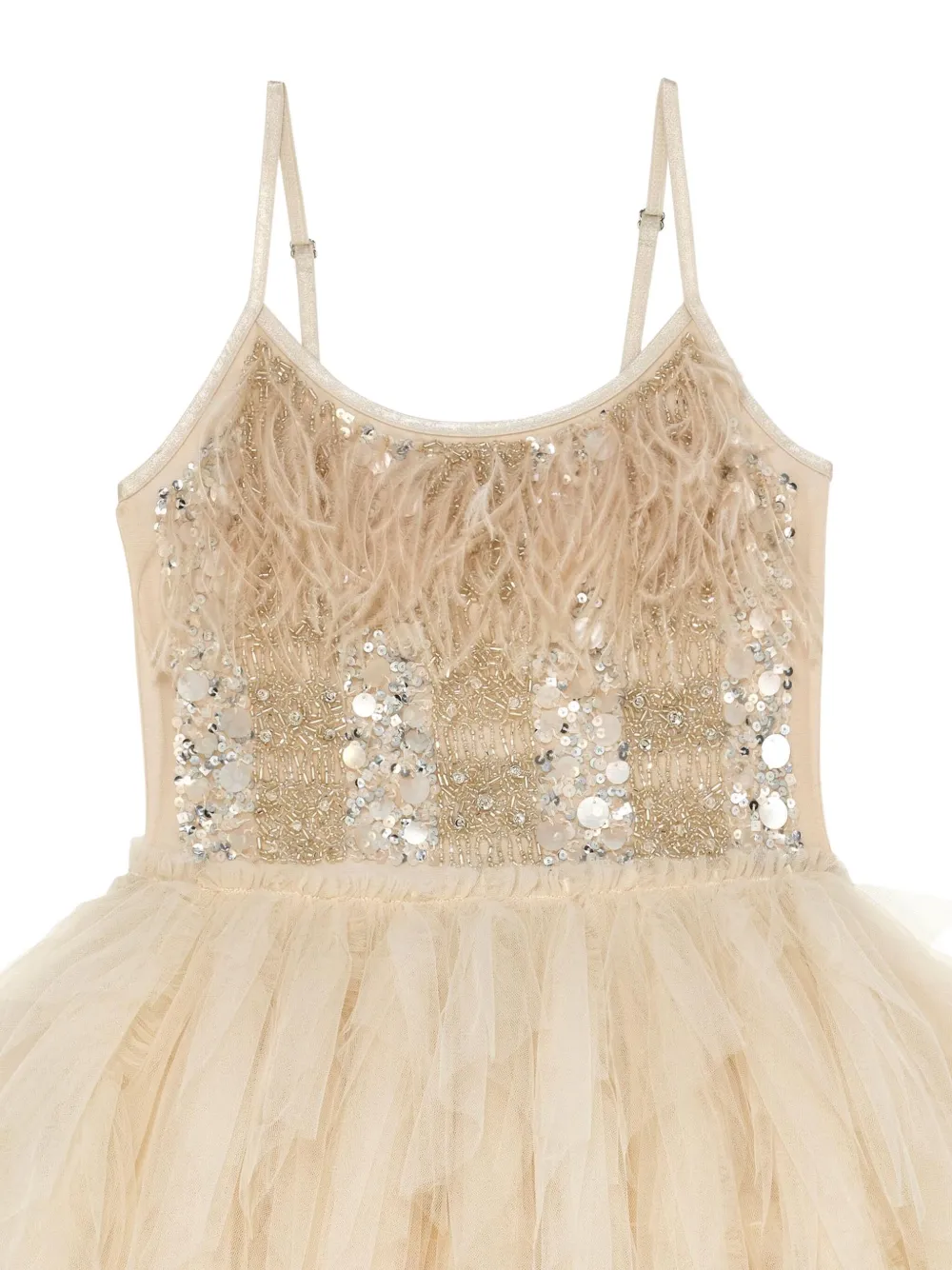 Tutu Du Monde Gold Radiance jurk met tutu Beige