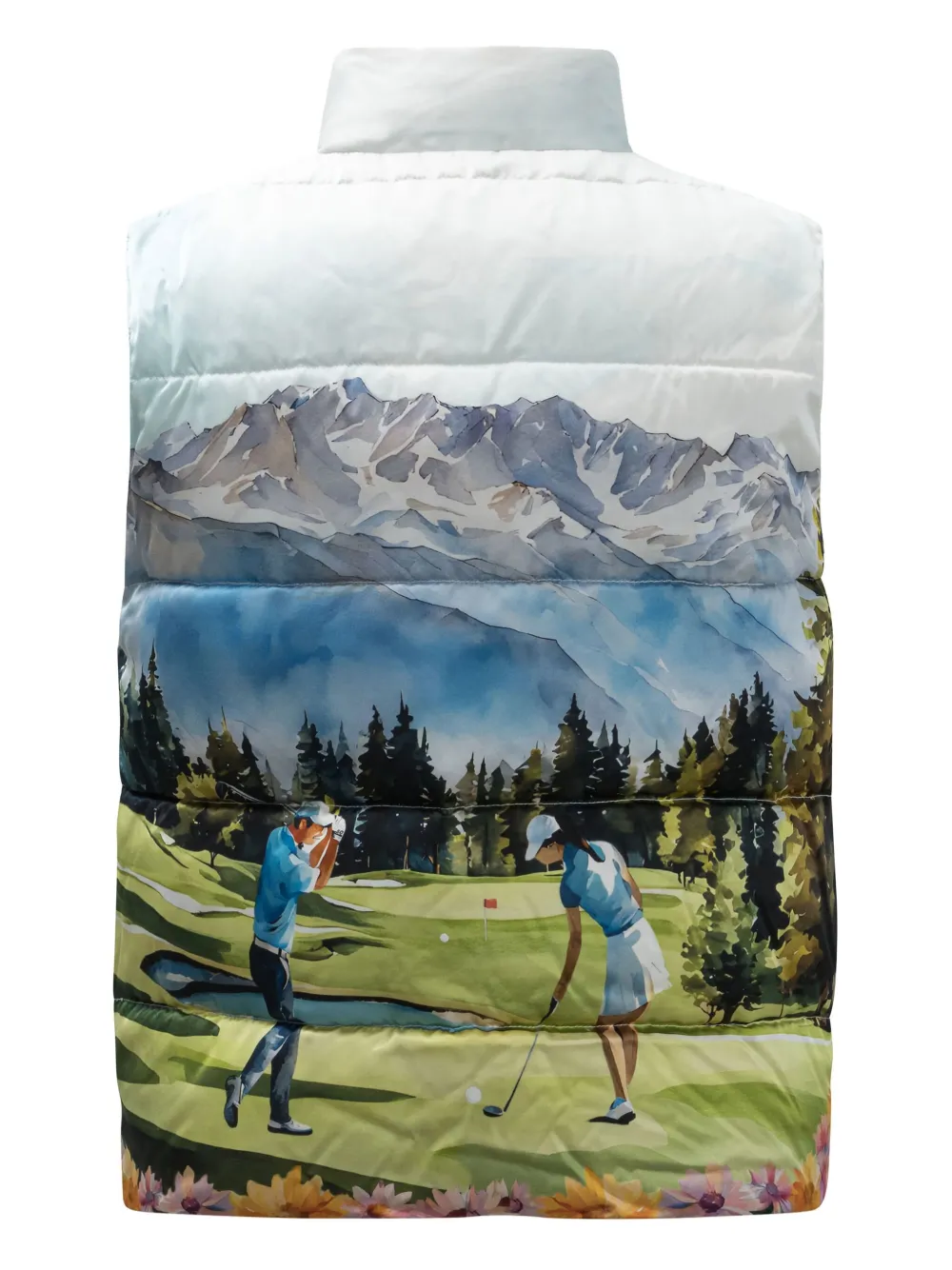 SLEEP NO MORE zip graphic-print gilet | Waistcoats & Gilets | Image 2